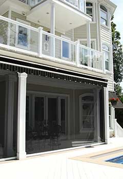 Custom Exterior Shades For Blackhawk Porch